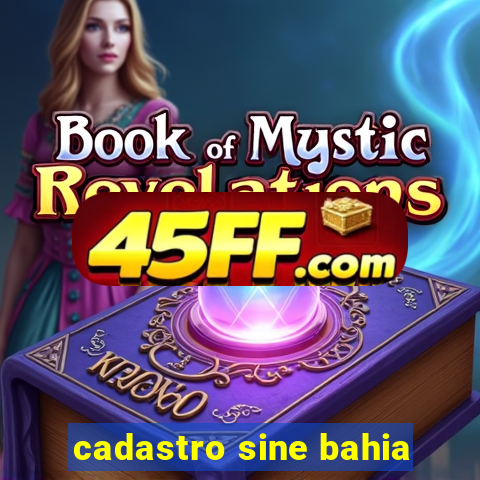 cadastro sine bahia